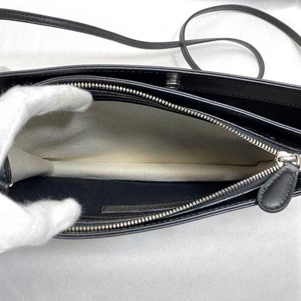 Balenciaga Black White Canvas Shoulder