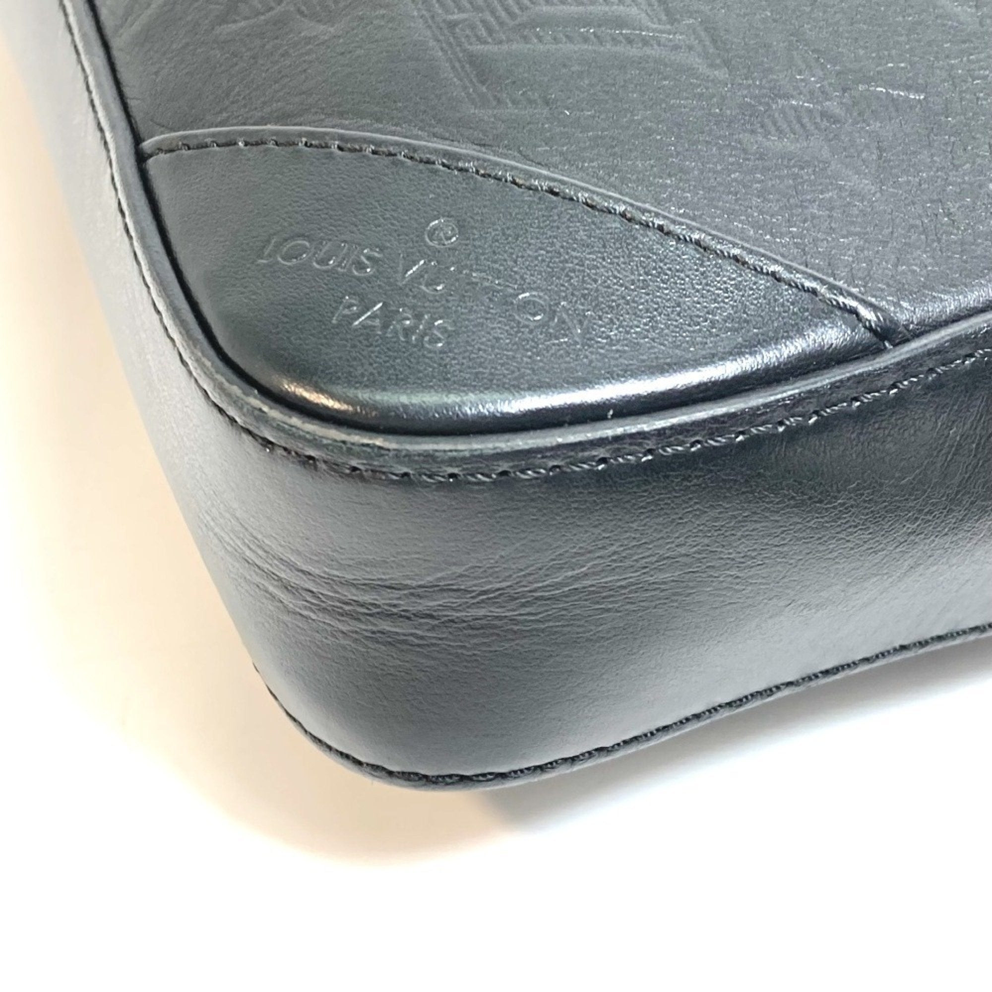 Louis Vuitton Black Monogram Shadow Shoulder Bag Sling Bag