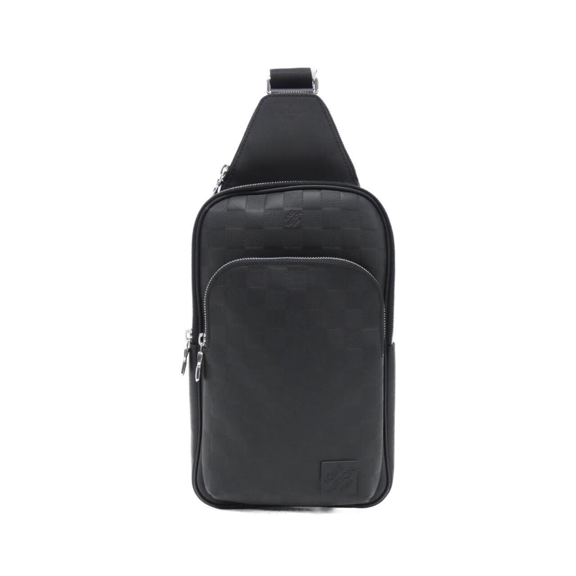 Louis Vuitton Black Leather Sling Bag