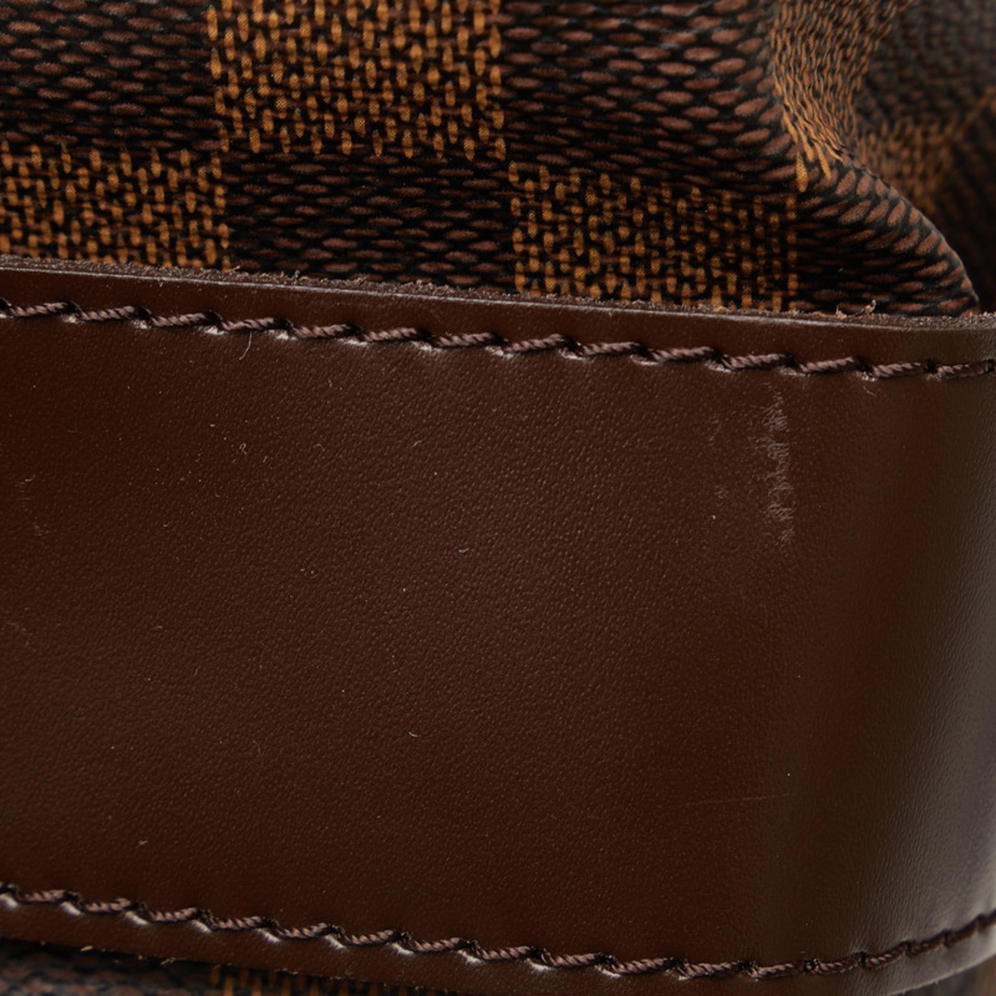 Louis Vuitton Brown Damier Canvas Pvc Leather Shoulder Bag