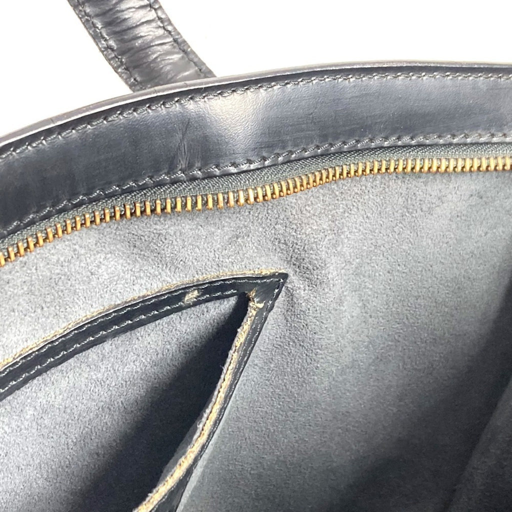 Louis Vuitton Black Noir Epi Leather Handbag Tote Bag