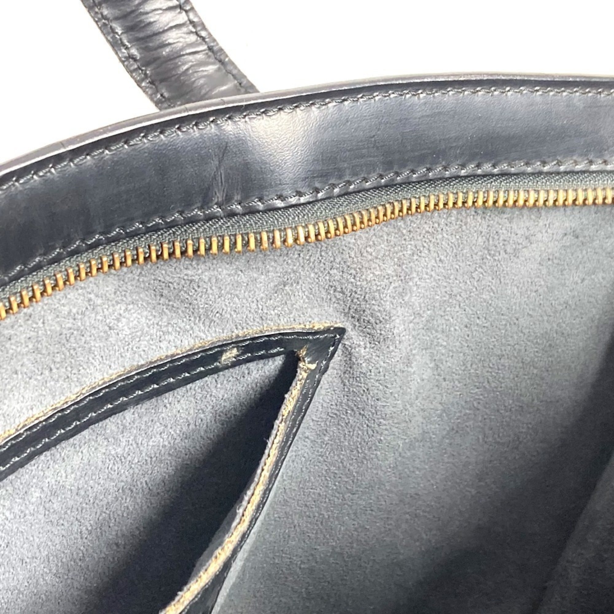 Louis Vuitton Black Noir Epi Leather Handbag Tote Bag