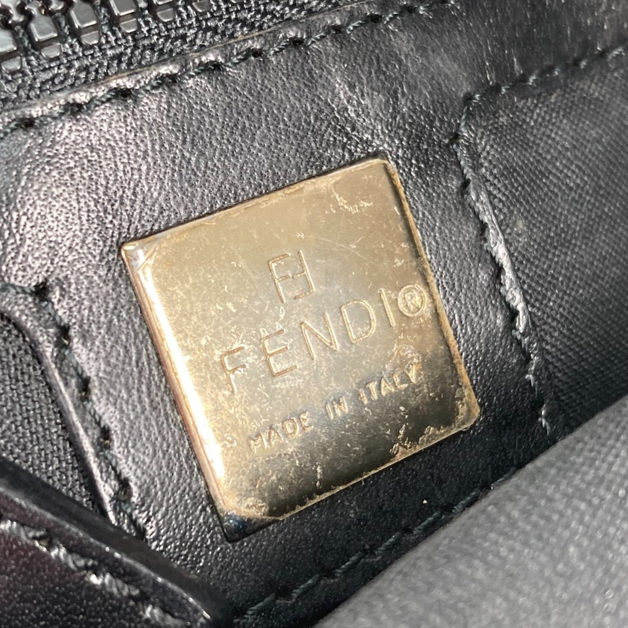 Fendi Black Cloth Shoulder Bag