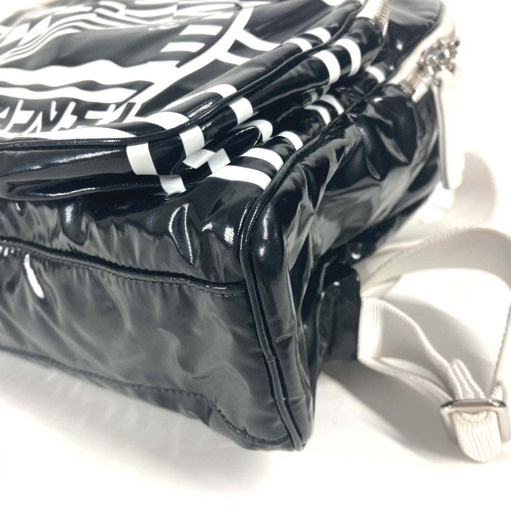 Chanel Black White Pvc Backpack