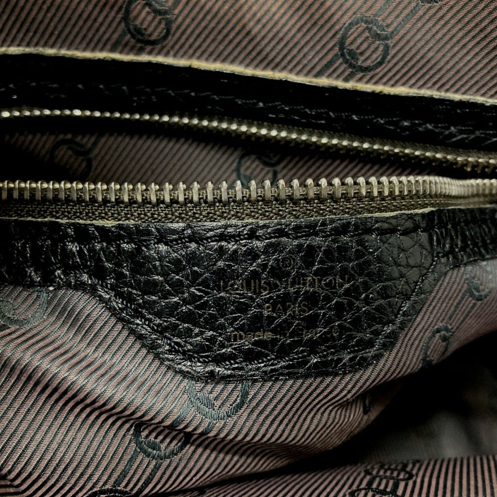 Louis Vuitton Black Noir Leather Tote Bag