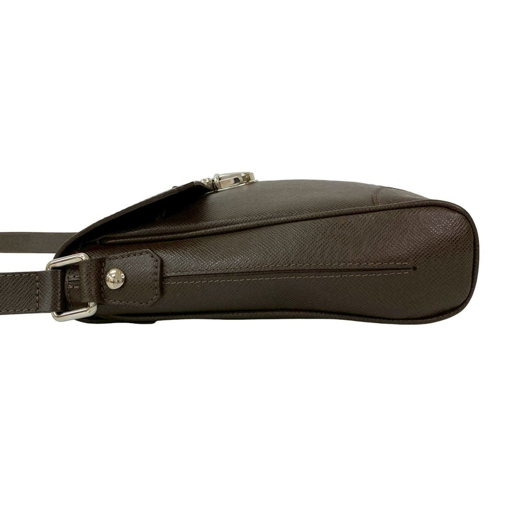 Louis Vuitton Brown Leather Pochette Shoulder Bag