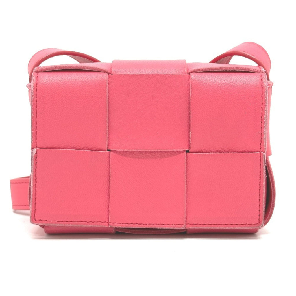 Bottega Veneta Pink Leather Pochette Shoulder Bag