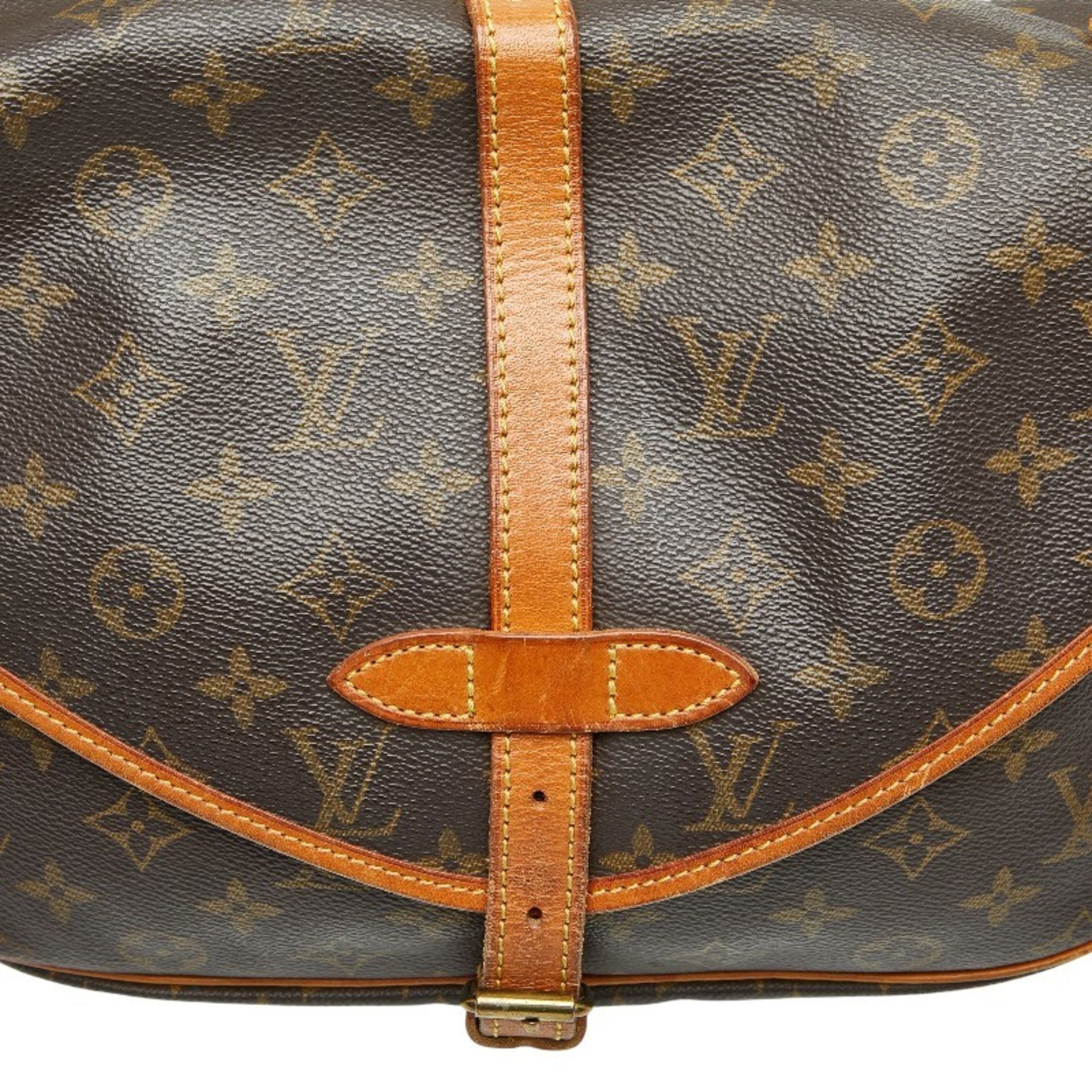 Louis Vuitton Brown Pvc Leather Shoulder Bag