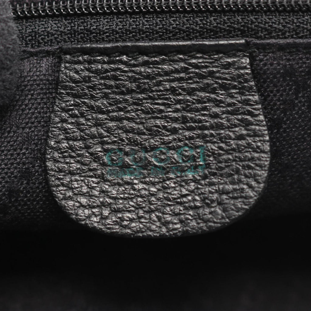 Gucci Black Suede Leather Backpack (Pre-Owned)