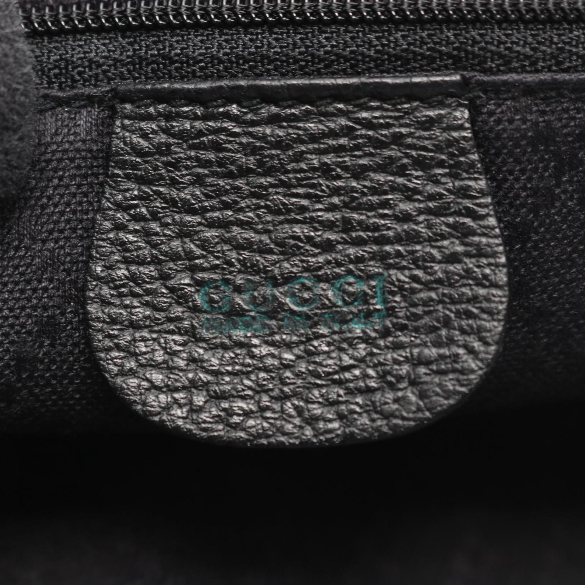 Gucci Black Suede Leather Backpack (Pre-Owned)