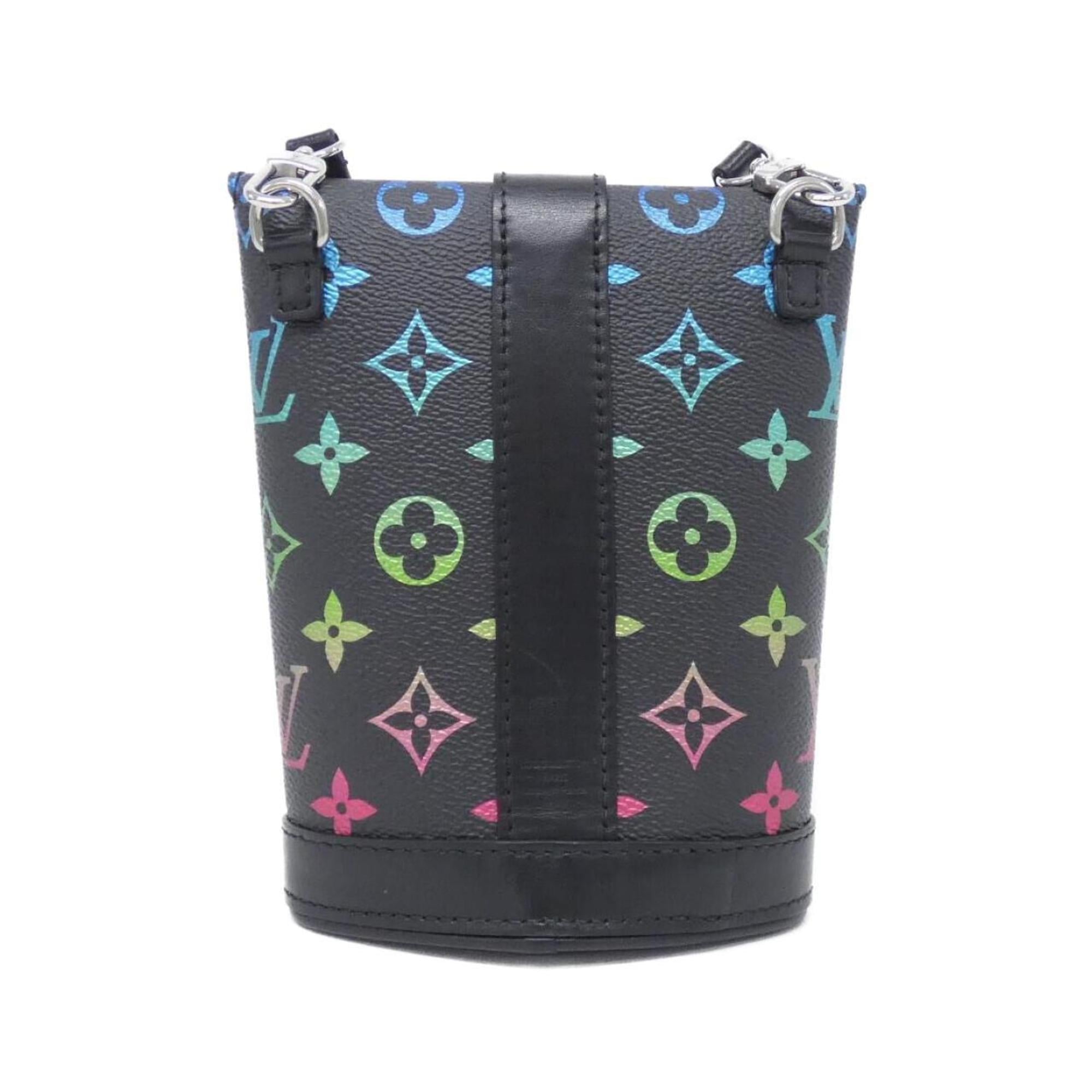 Louis Vuitton Monogram Black Coated Canvas Handbag Shoulder Bag