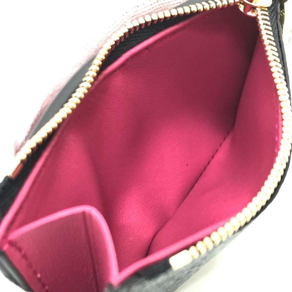 Louis Vuitton Bicolor Black Noir Pink Leather Coin Purse/Coin Case