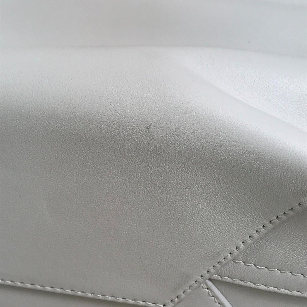 Balenciaga White Leather Hand