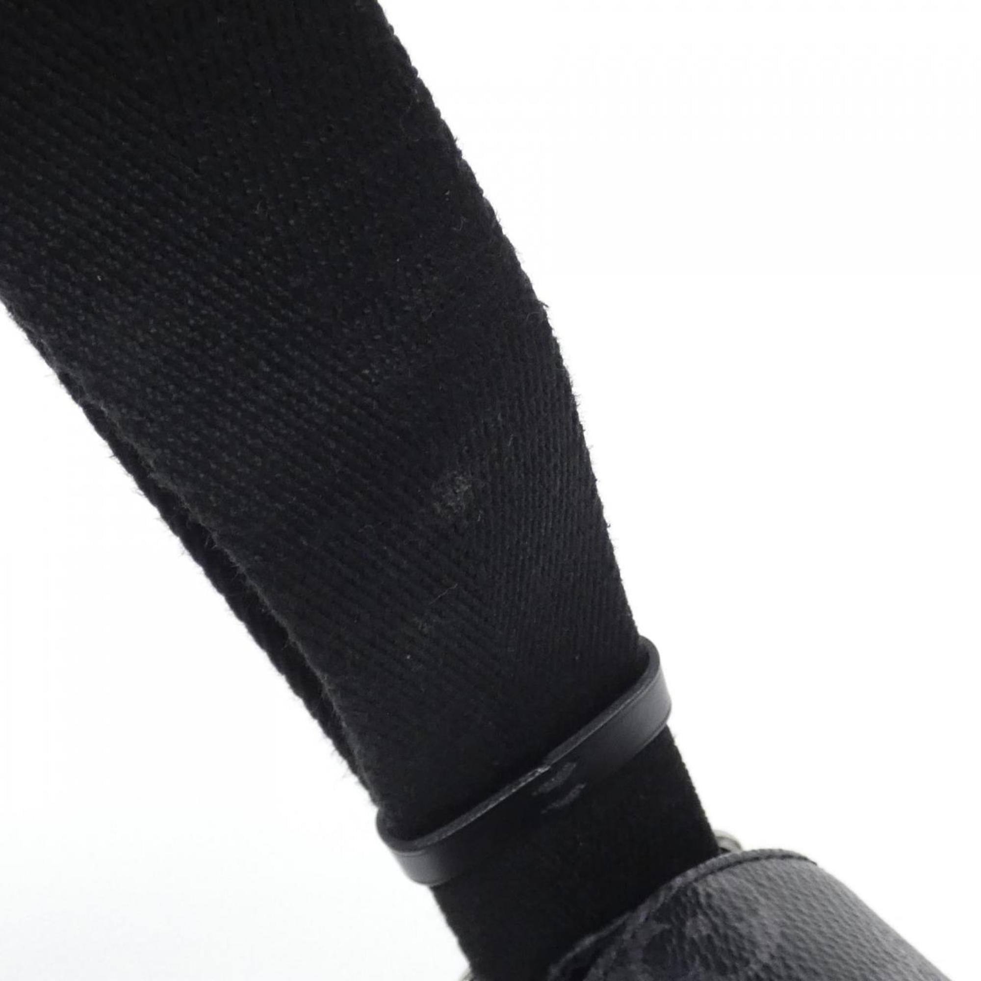 Louis Vuitton Black Coated Canvas Shoulder Bag