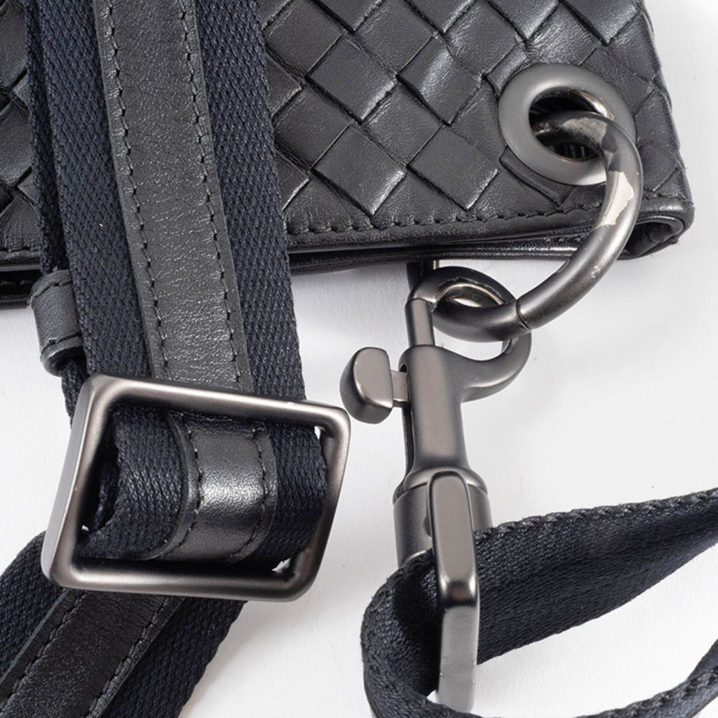 Bottega Veneta Black Leather Shoulder Bag