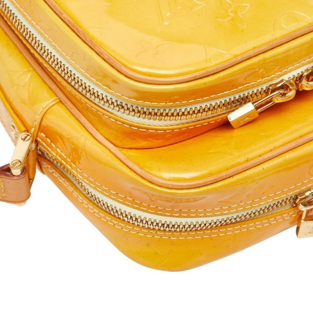 Louis Vuitton Yellow Patent Leather Shoulder Bag