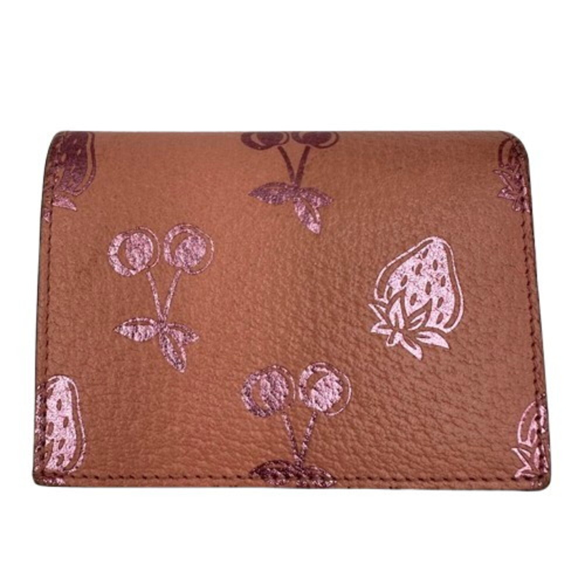 Gucci Pink Leather Card Wallet (Pre-Owned)