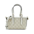 Gucci White Coated Canvas Leather Handbag (Pre-Owned)