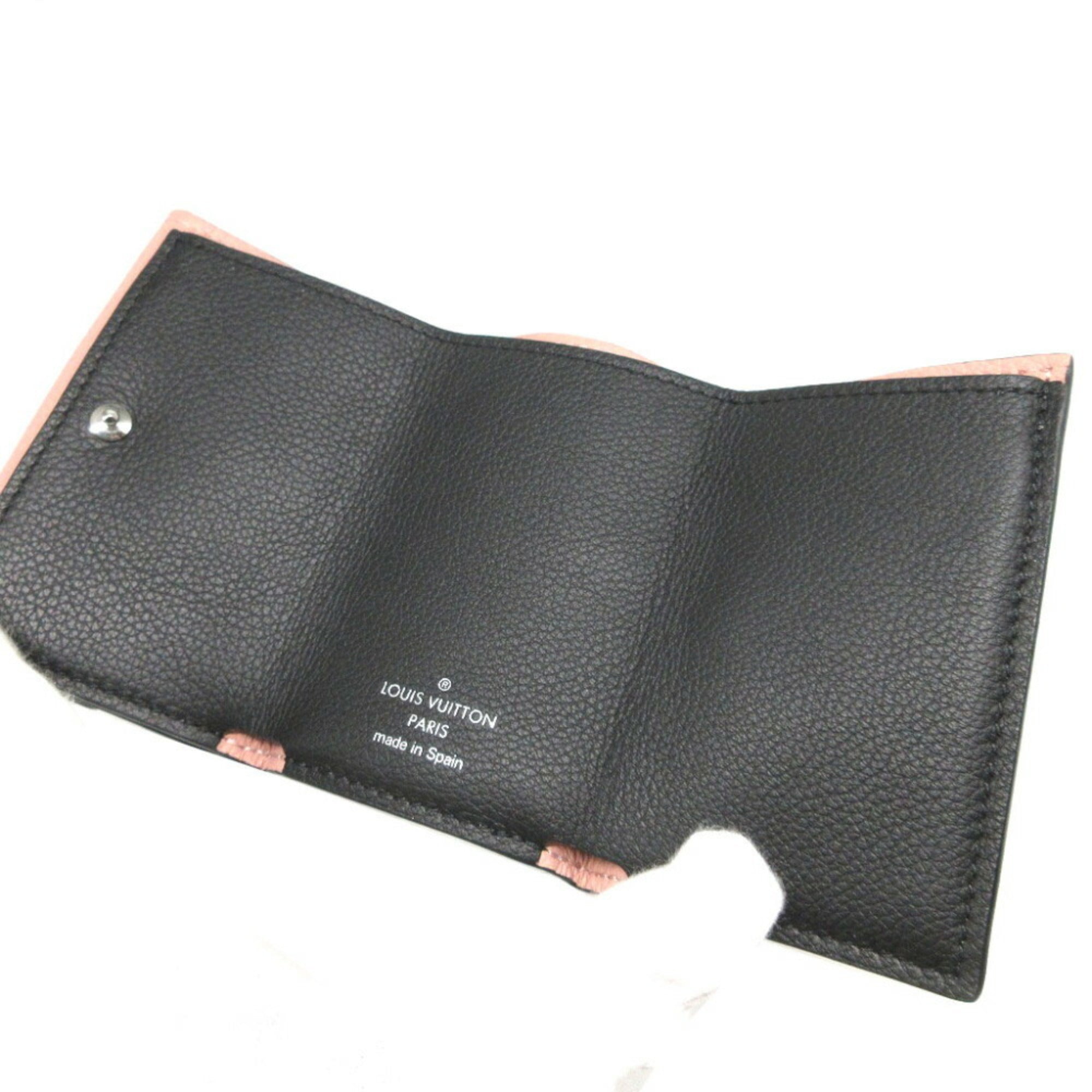 Louis Vuitton Pink Leather Wallet (Tri-Fold)