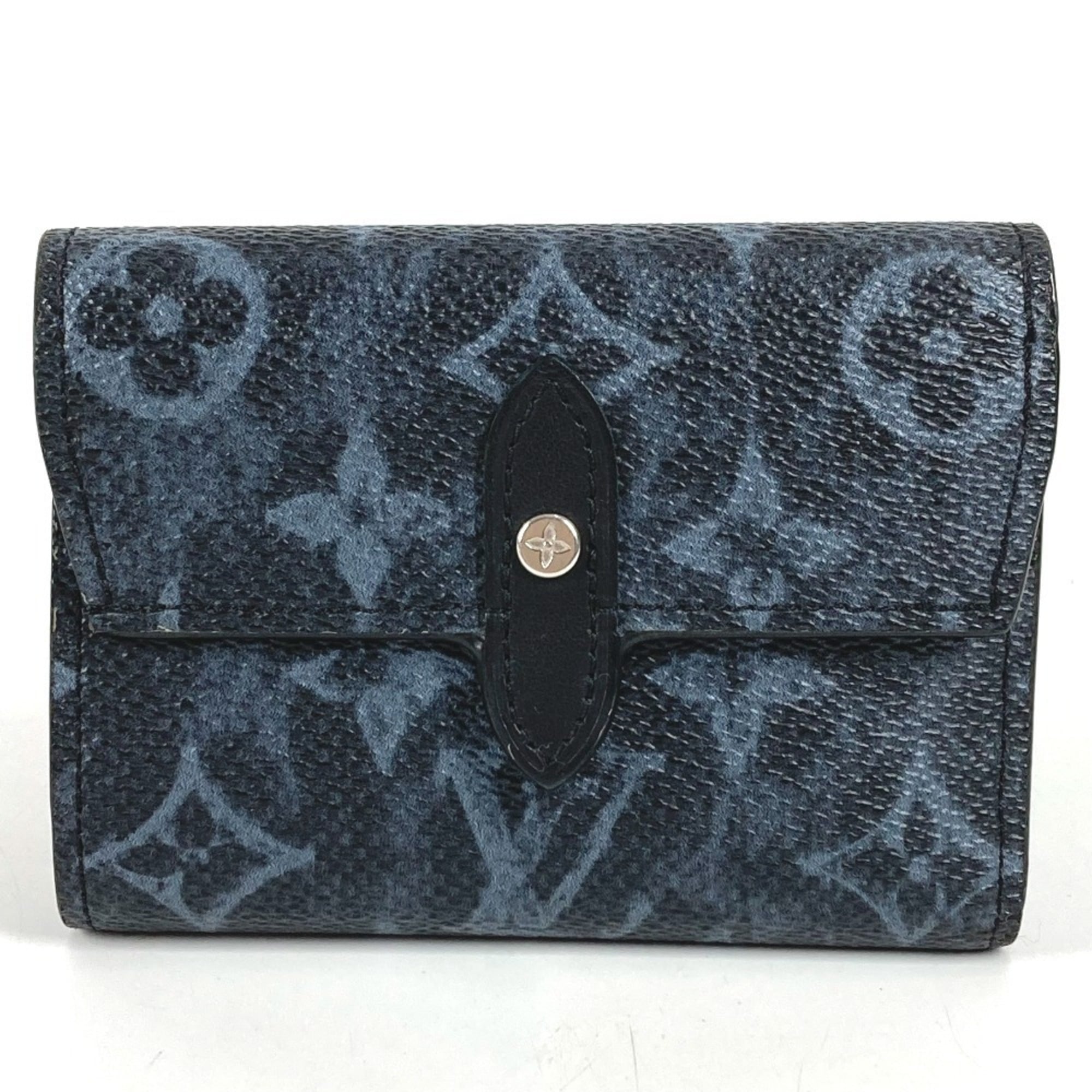 Louis Vuitton Navy Leather Chain/Shoulder Wallet