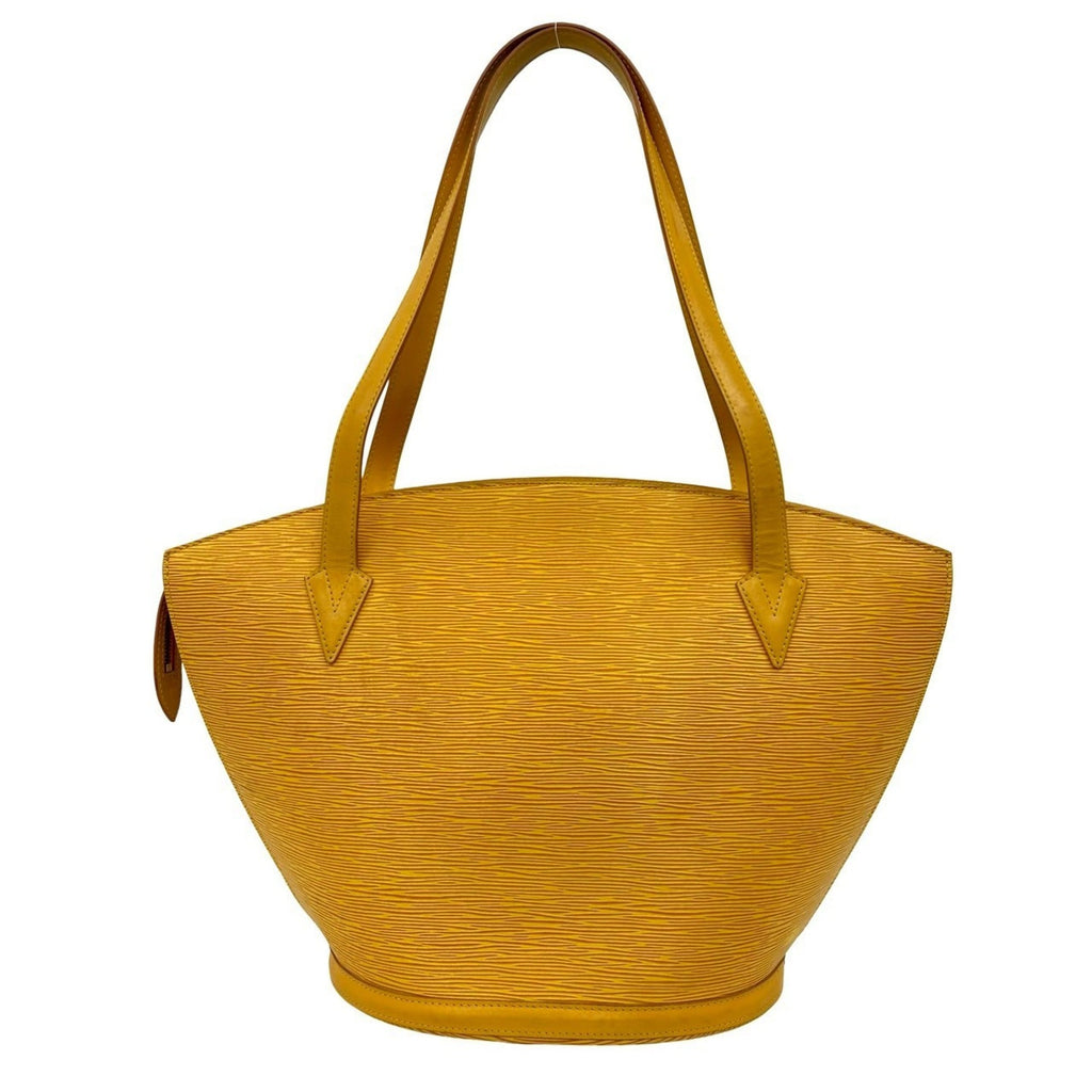Louis Vuitton Yellow Leather Tote Bag