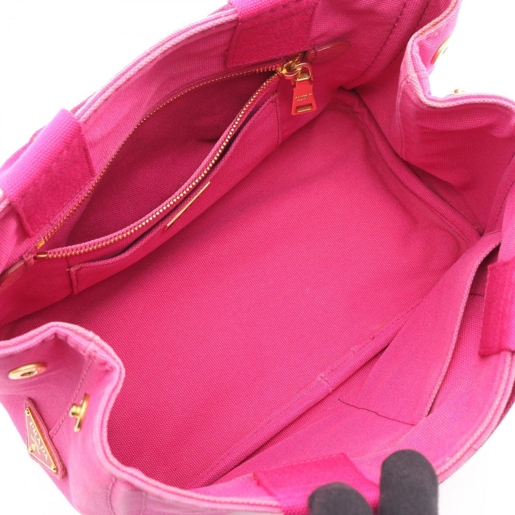 Prada Pink Canvas Tote Bag