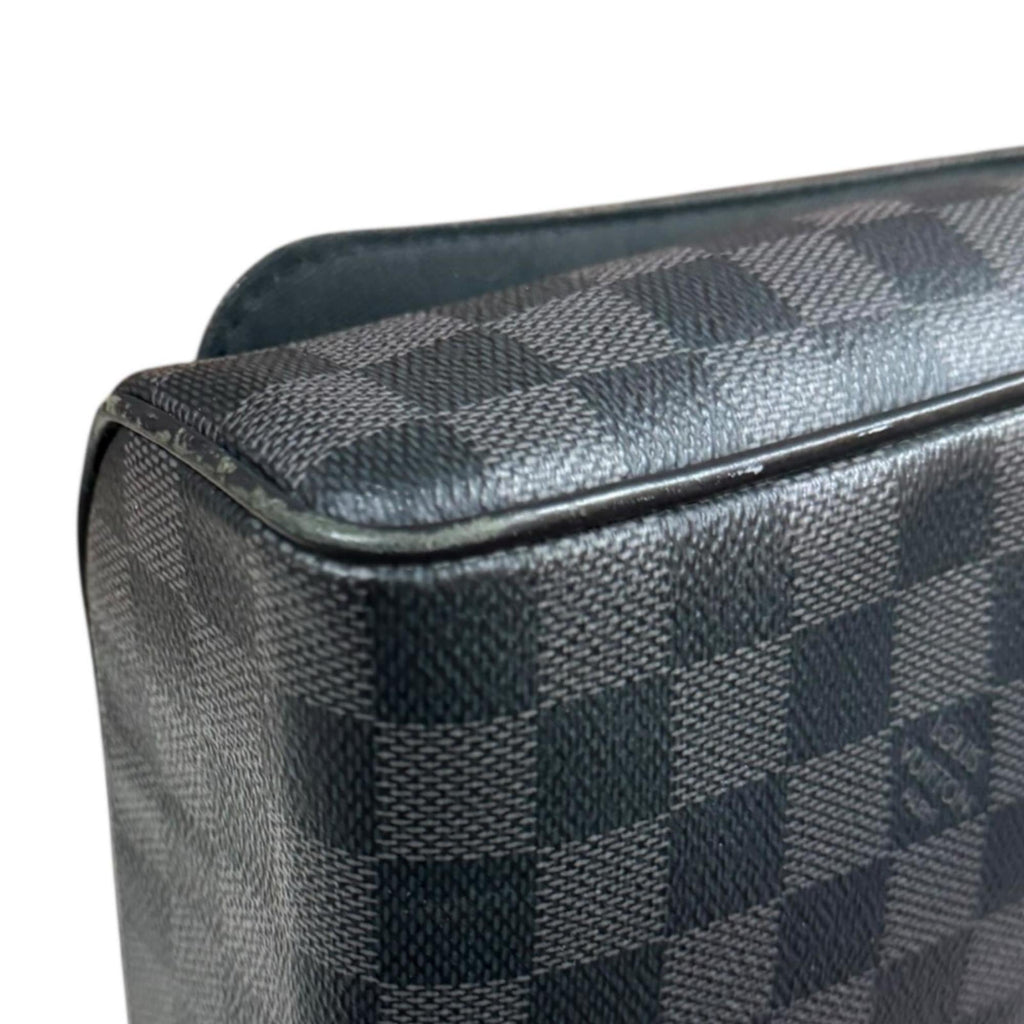 Louis Vuitton Black Gray Or Damier Graphite Shoulder Bag