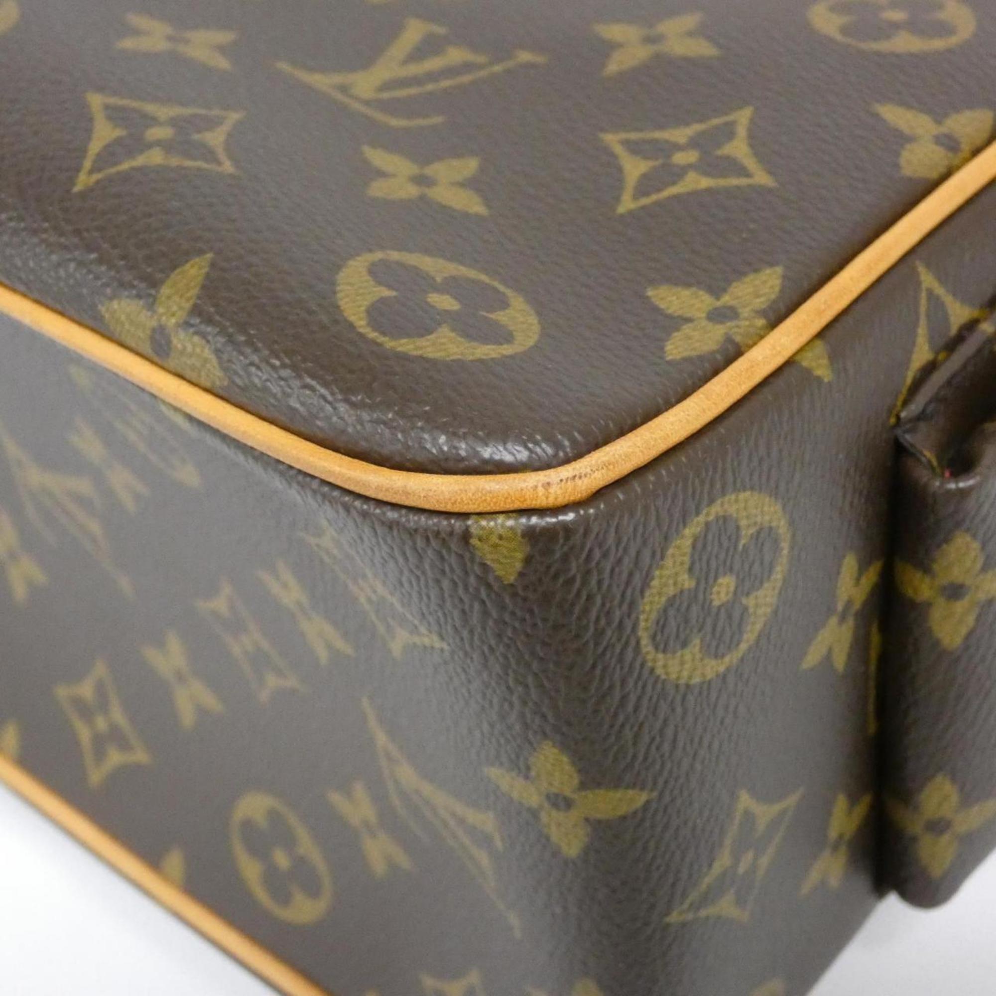 Louis Vuitton Brown Coated Canvas Handbag