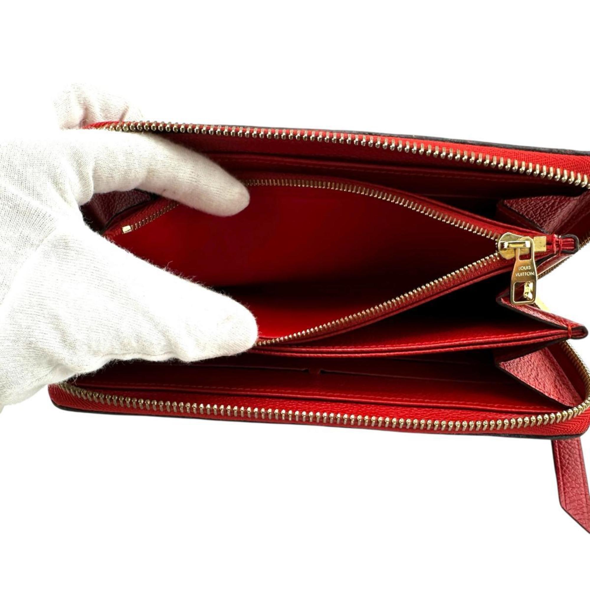 Louis Vuitton Monogram Empreinte Red Color Monogram Empreinte Long Wallet