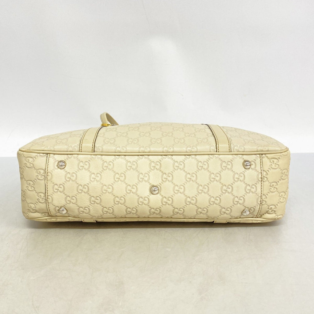 Gucci Beige Leather Tote Bag (Pre-Owned)