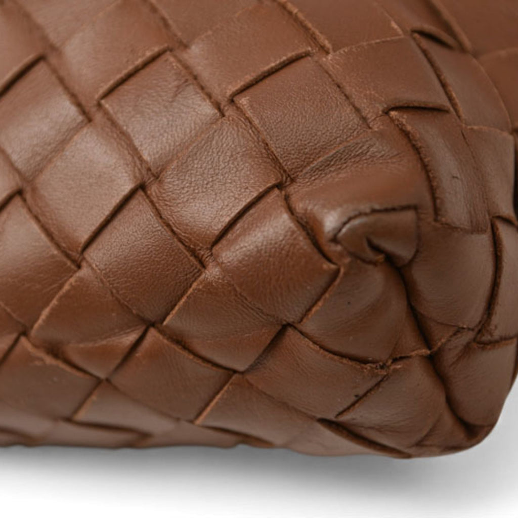 Bottega Veneta Intrecciato Brown Intrecciato Shoulder Bag