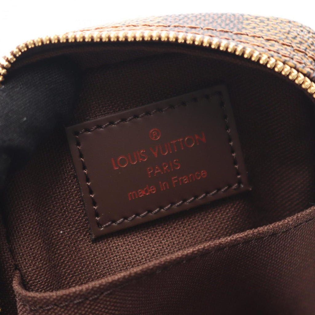 Louis Vuitton Brown Ebene Damier Canvas Leather Pvc Pouch
