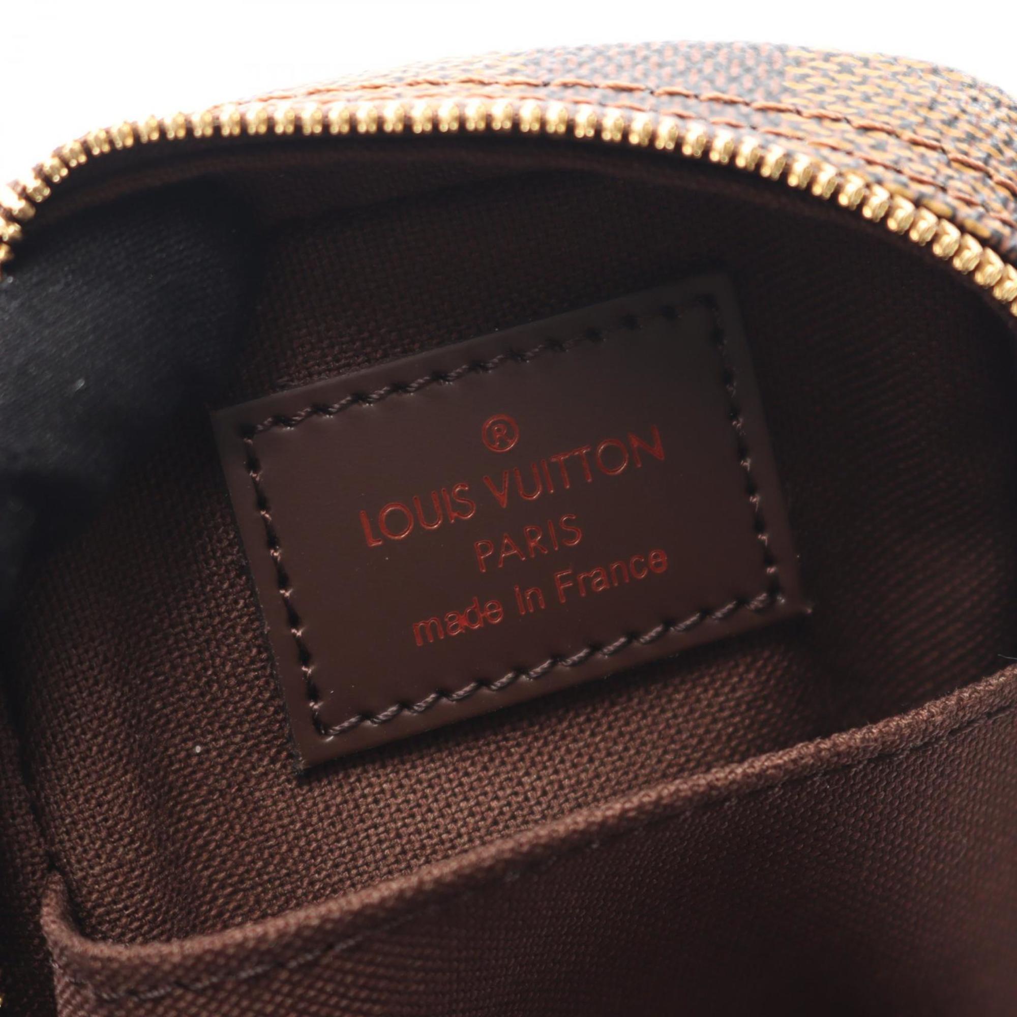 Louis Vuitton Brown Ebene Damier Canvas Leather Pvc Pouch