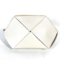 Bottega Veneta White Leather Clutch Bag Pouch