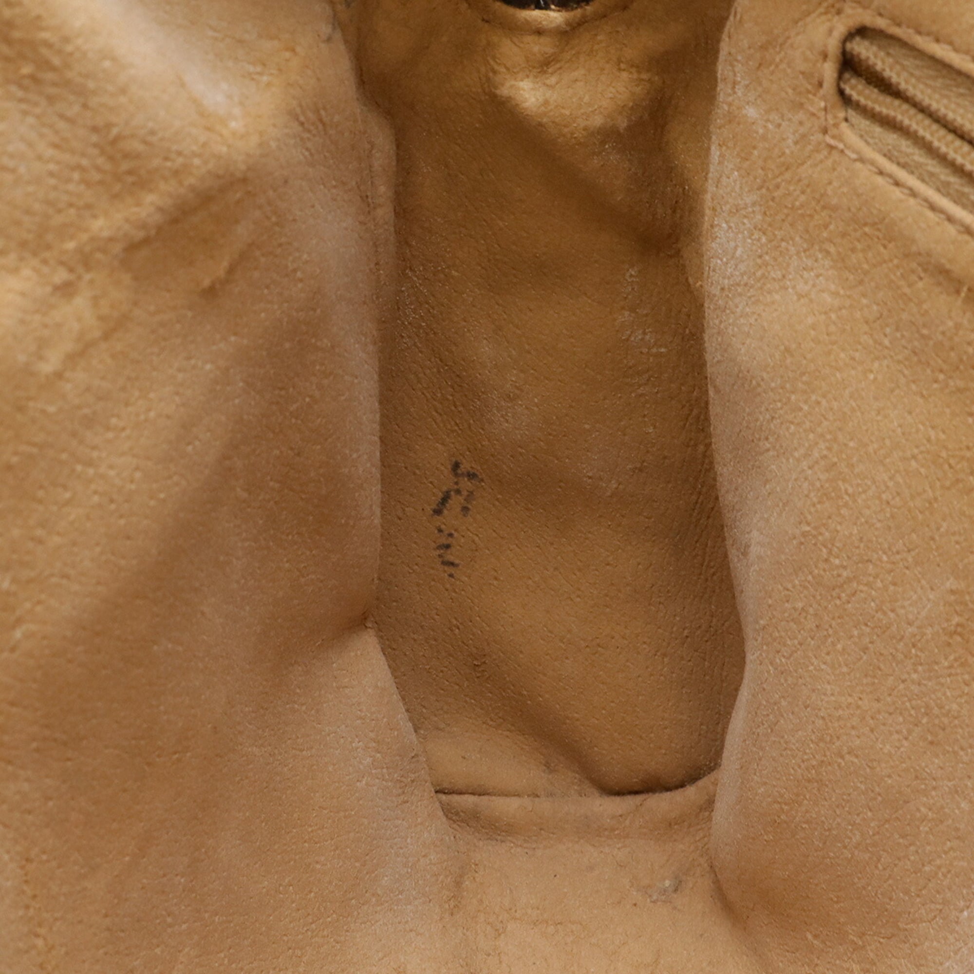Gucci Beige Brown Green Red Color Coated Canvas Leather Pochette Shoulder Bag (Pre-Owned)