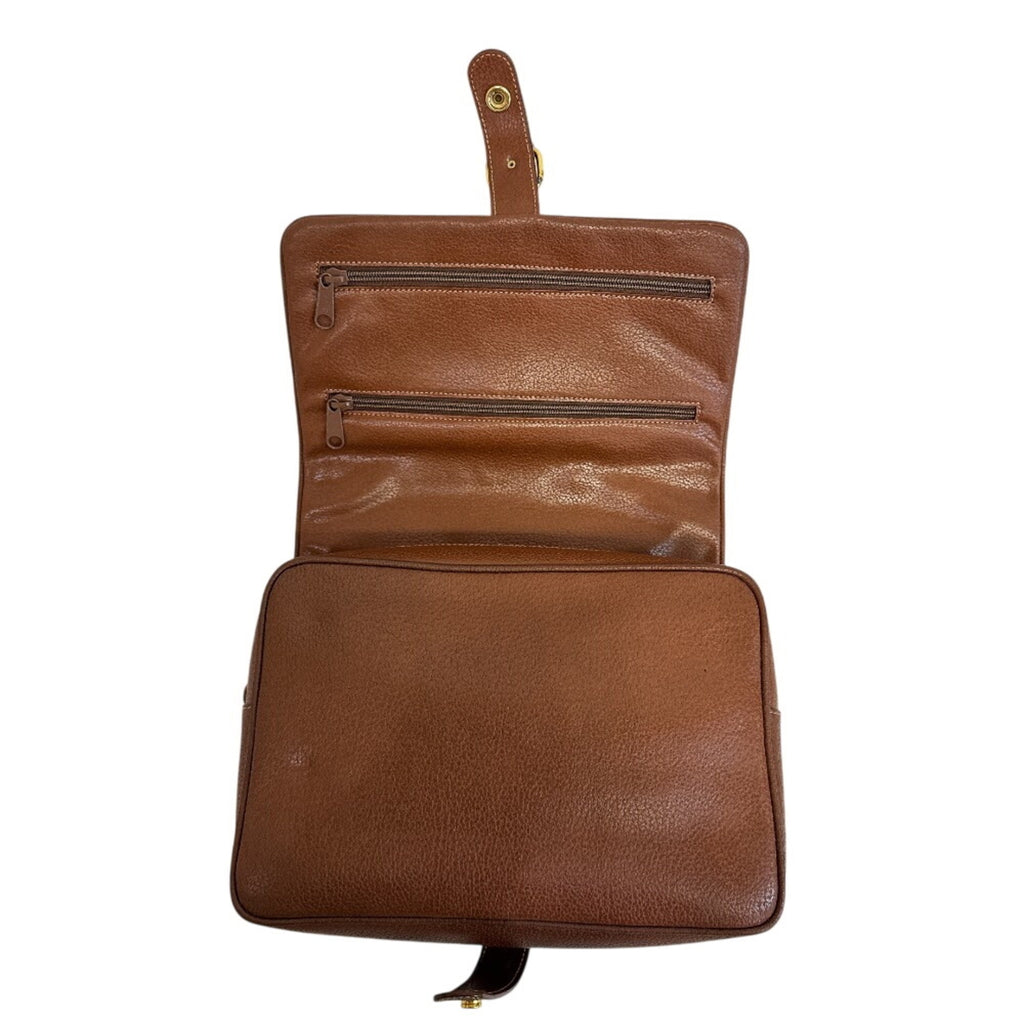 Gucci Brown Leather Clutch Bag Pouch (Pre-Owned)