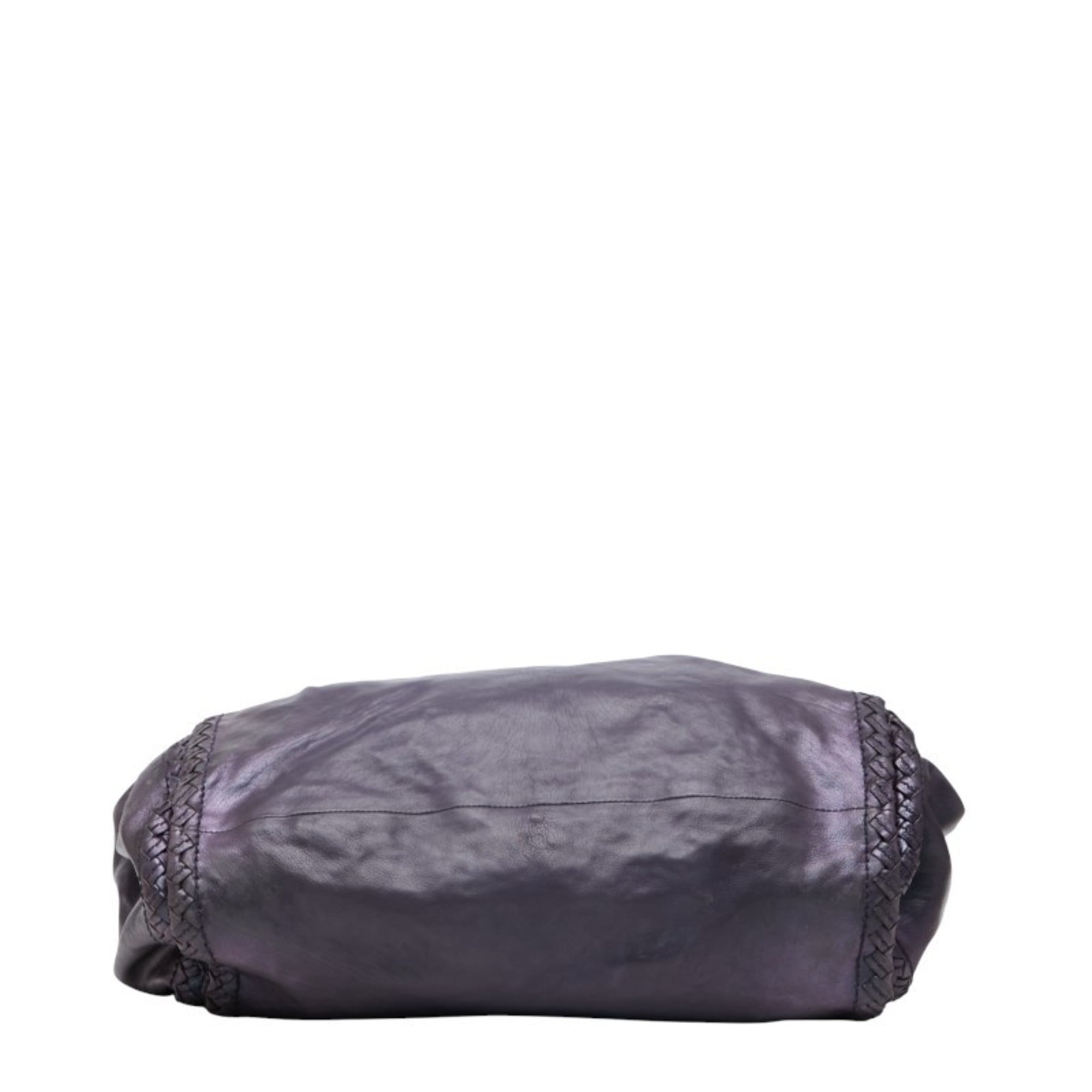 Bottega Veneta Purple Leather Shoulder Bag