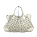 Louis Vuitton Blue White Monogram Mini Handbag Shoulder Bag Tote Bag