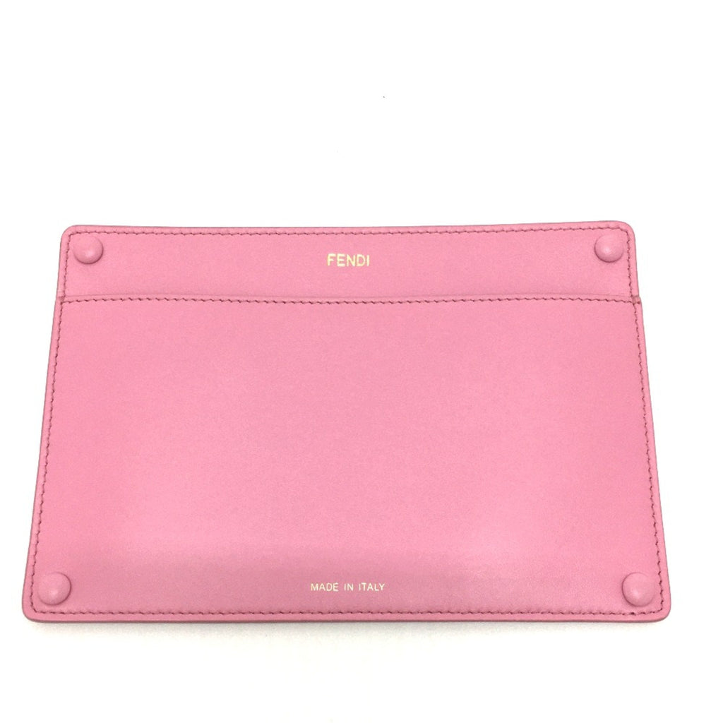 Fendi Pink Leather Pouch