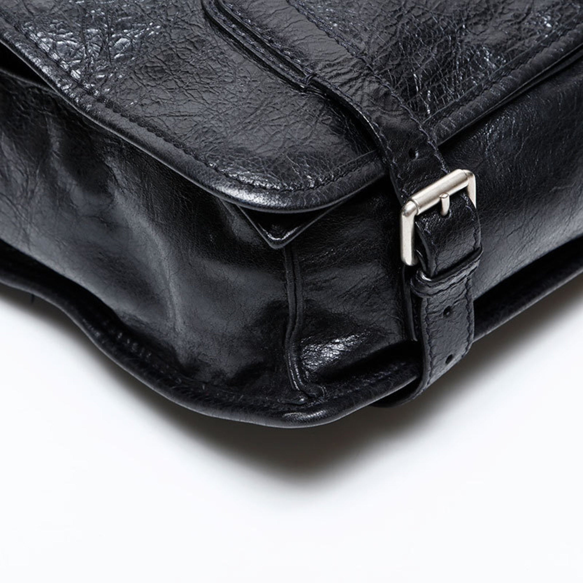 Balenciaga Black Leather Shoulder