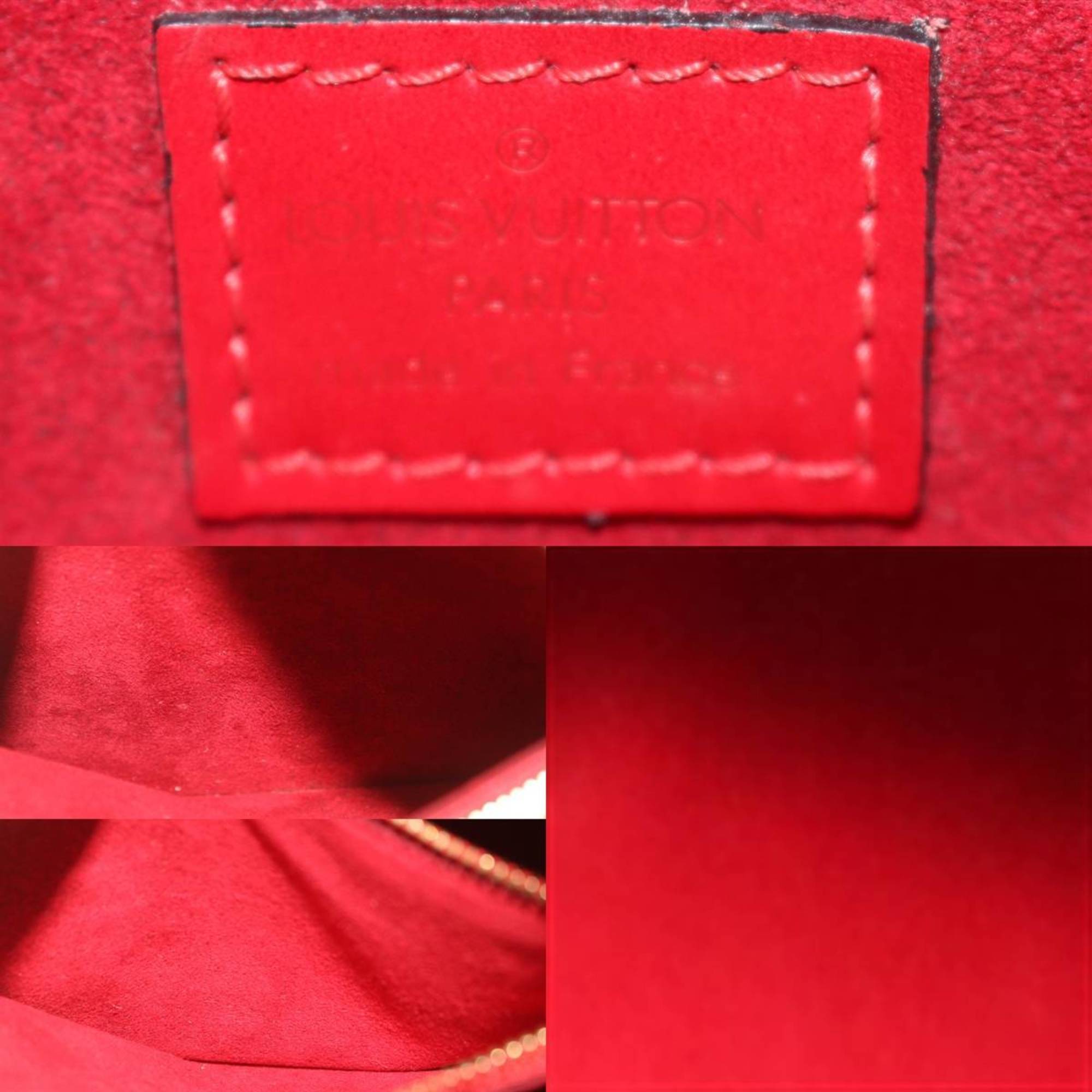 Louis Vuitton Red Color Leather Handbag