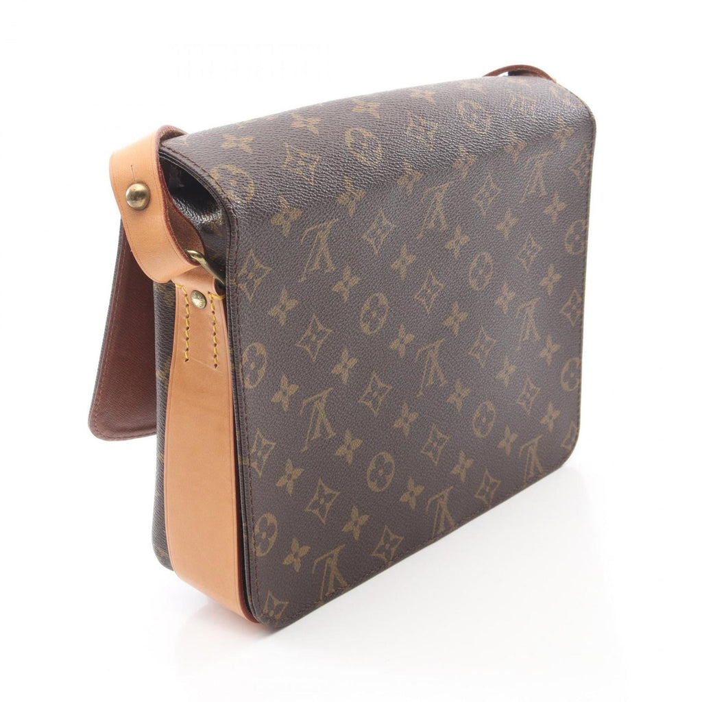Louis Vuitton Brown Coated Canvas Pvc Monogram Leather Handbag Shoulder Bag
