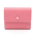 Chanel Pink Grained Calfskin Wallet (Tri-Fold)