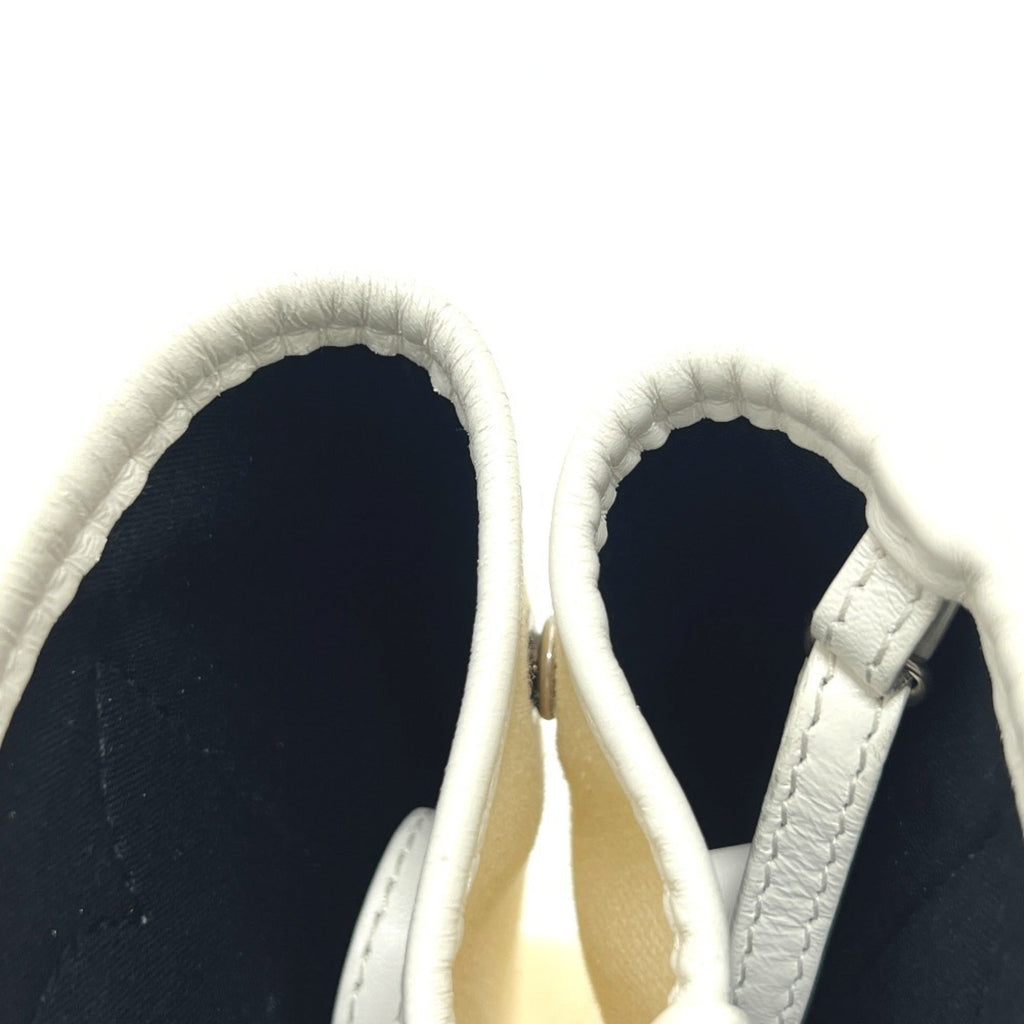 Balenciaga White Canvas Leather Handbag Tote
