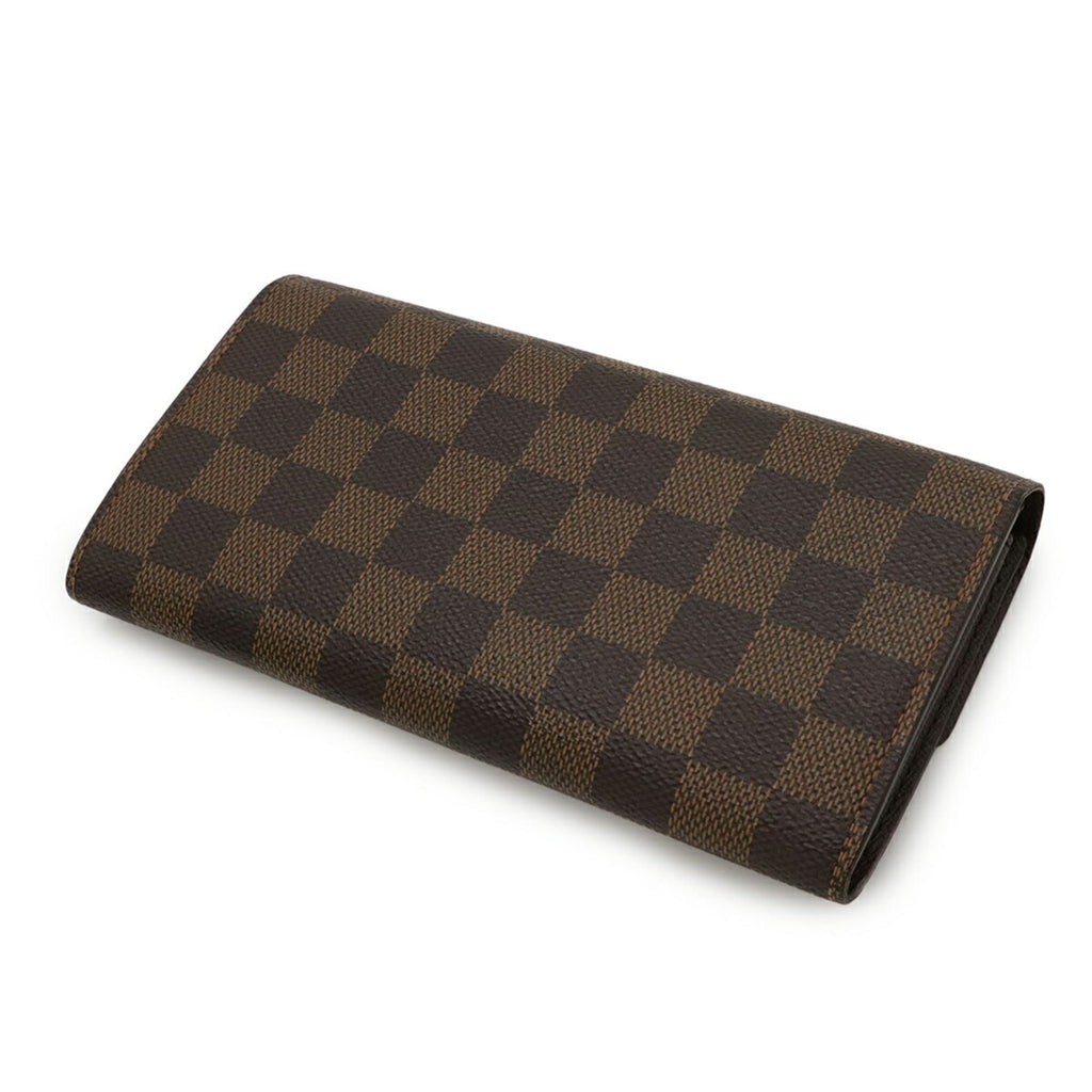 Louis Vuitton Brown Pvc Coated Canvas Damier Canvas Long Wallet