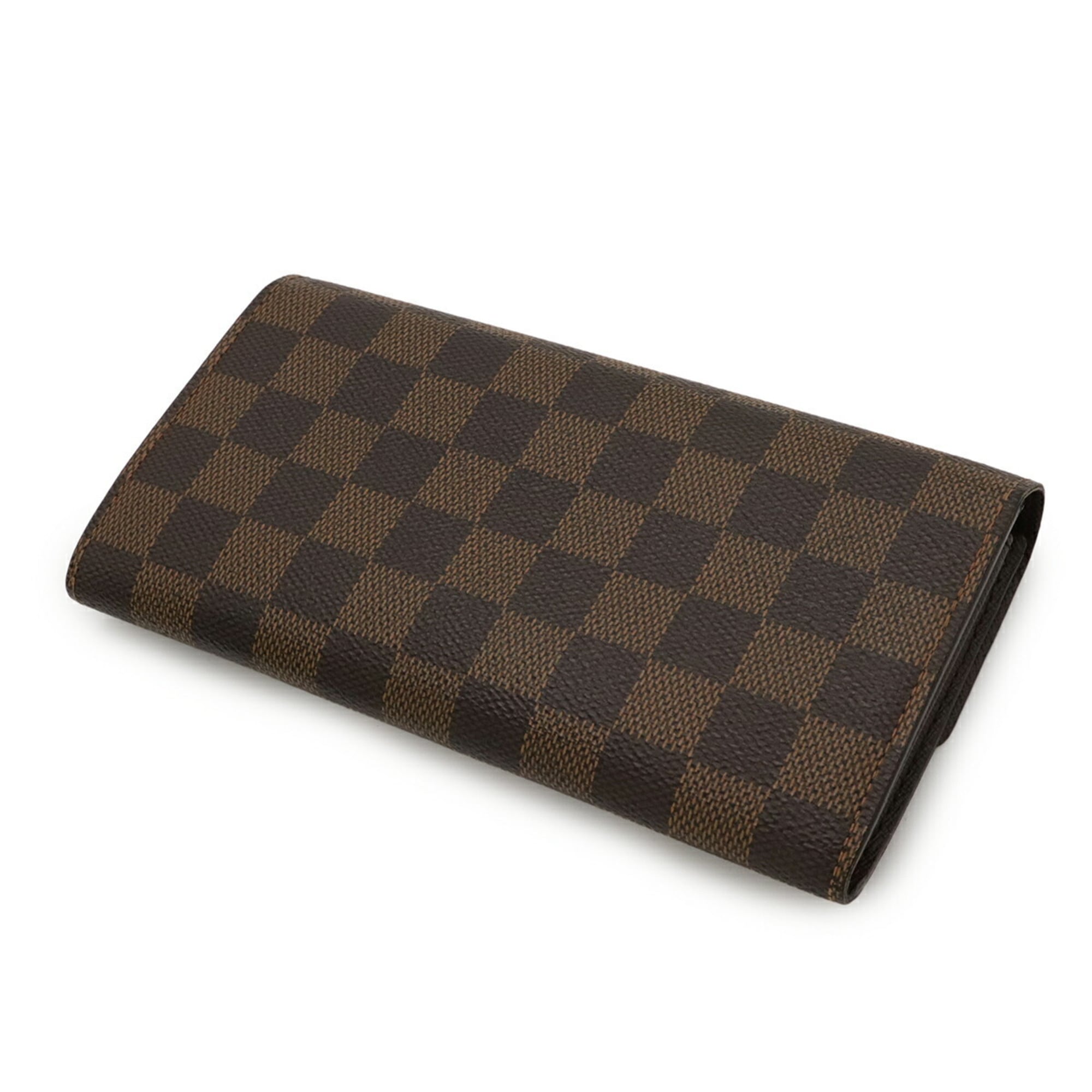 Louis Vuitton Brown Pvc Coated Canvas Damier Canvas Long Wallet