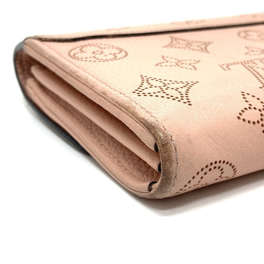 Louis Vuitton Magnolia Pink Mahina Leather Long Wallet