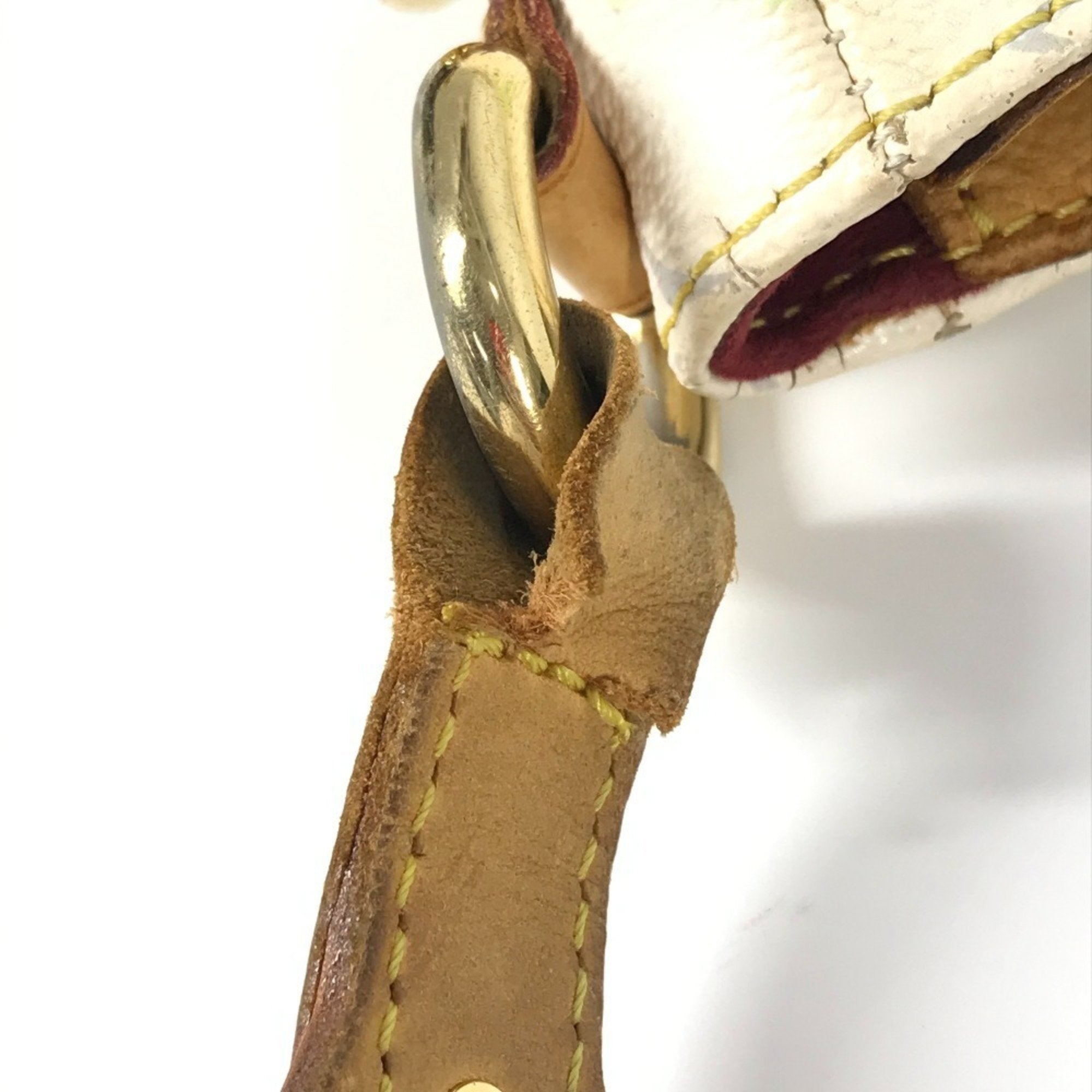 Louis Vuitton Blanc White Monogram Multicolore Shoulder Bag