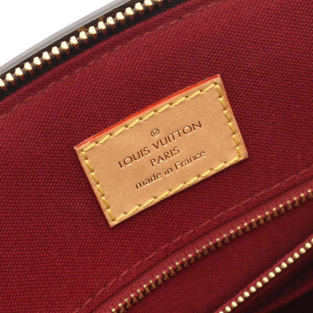 Louis Vuitton Brown Pvc Coated Canvas Leather Handbag