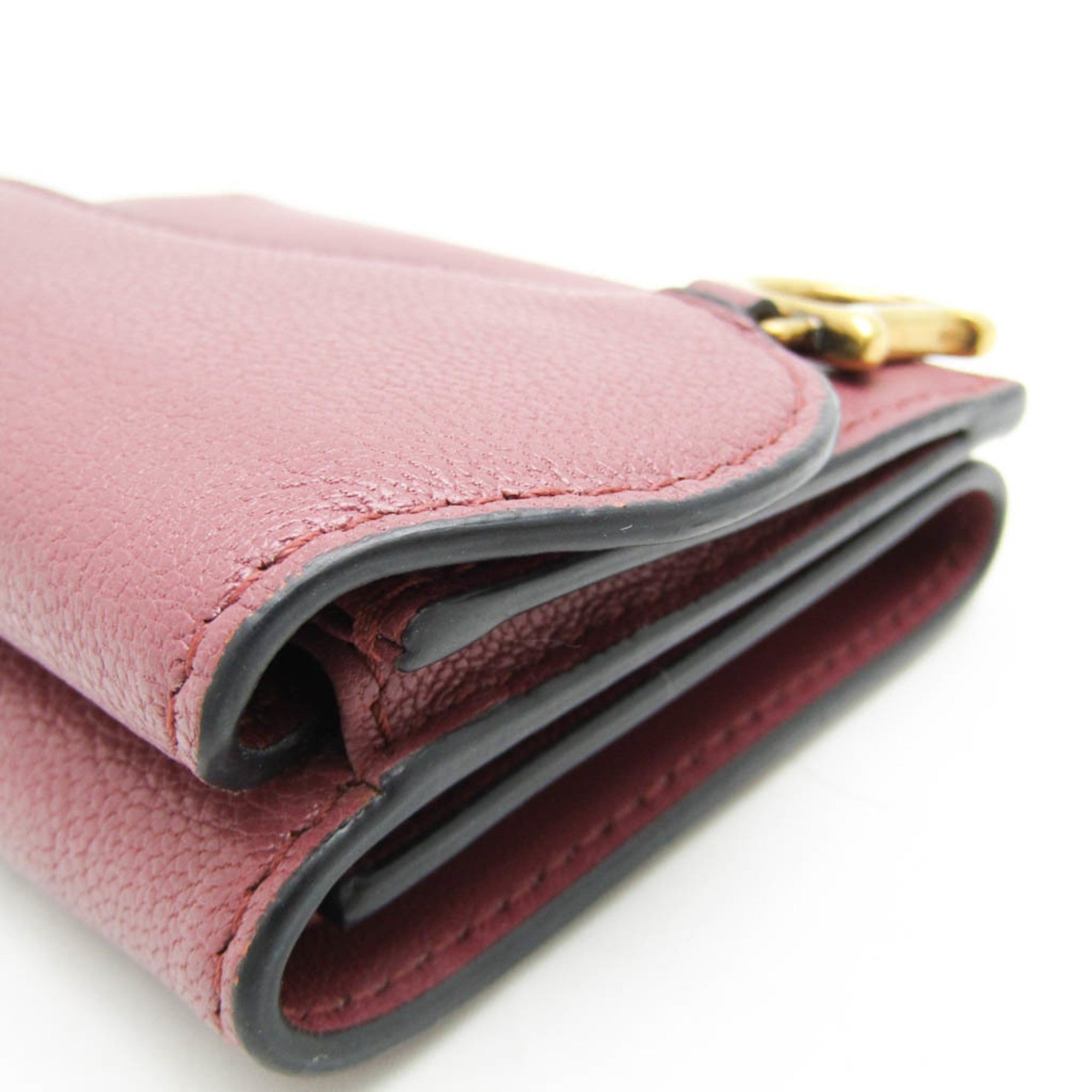 Christian Dior Dusty Pink Leather Wallet (Tri-Fold) (Pre-Owned)